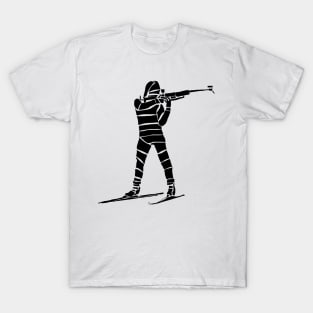 Biathlon - standing athlete T-Shirt